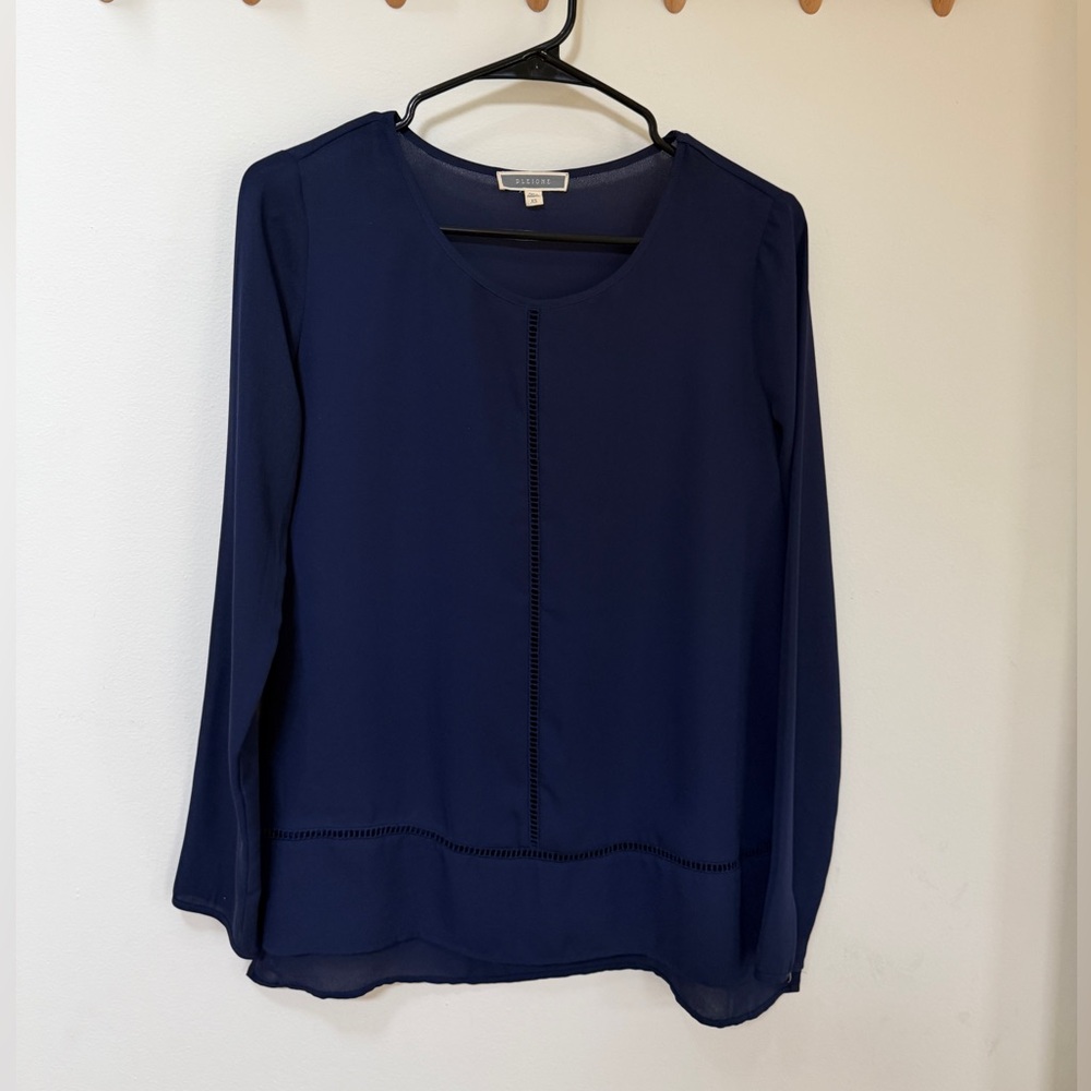 Pleione Dark Blue Women's Blouse